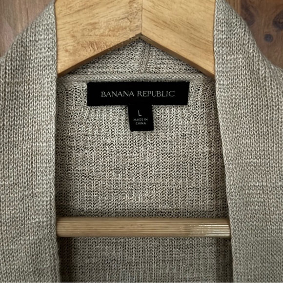 Banana Republic Beige Open-Front Cardigan - Picture 4 of 5